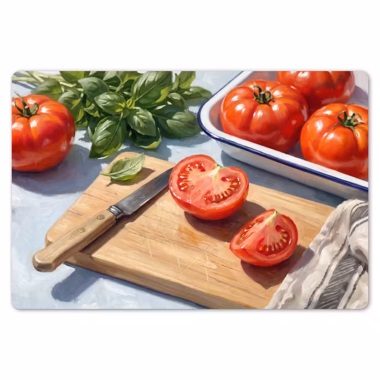 Placemat - 6 stuks - Eten - Keuken - Ingrediënten - Stillleven - Rood — 7