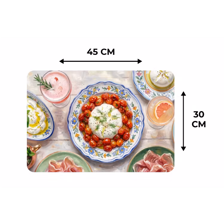 Placemat - 6 stuks - Eten - Tafel - Divers - Modern — 3