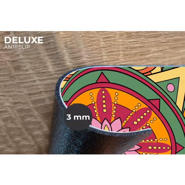 Placemat - 6 stuks - Mandala - Bloemen - Abstract - Kleurrijk — 4