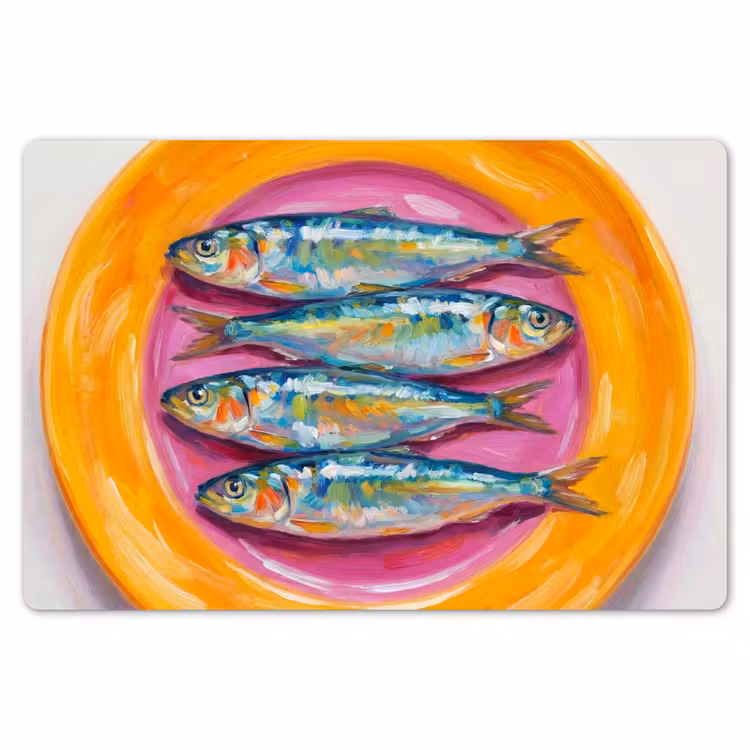 Placemat - 6 stuks - Vis - Vier - Eten - Modern - Kleurrijk — 7