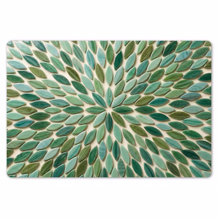 Placemat - 6 stuks - Patroon - Blad - Groen - Abstract — 7