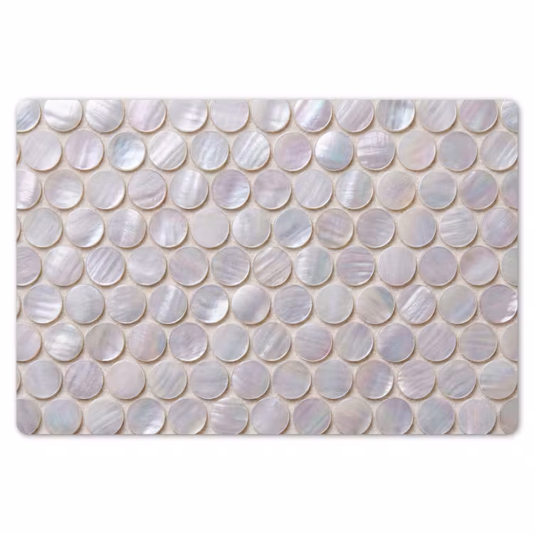 Placemat - 6 stuks - Patroon - Cirkels - Abstract - Modern - Wit — 7