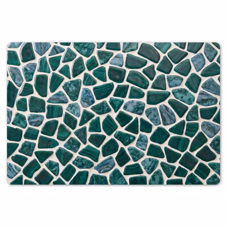 Placemat - 6 stuks - Textuur - Steen - Groen - Abstract - Patroon — 7