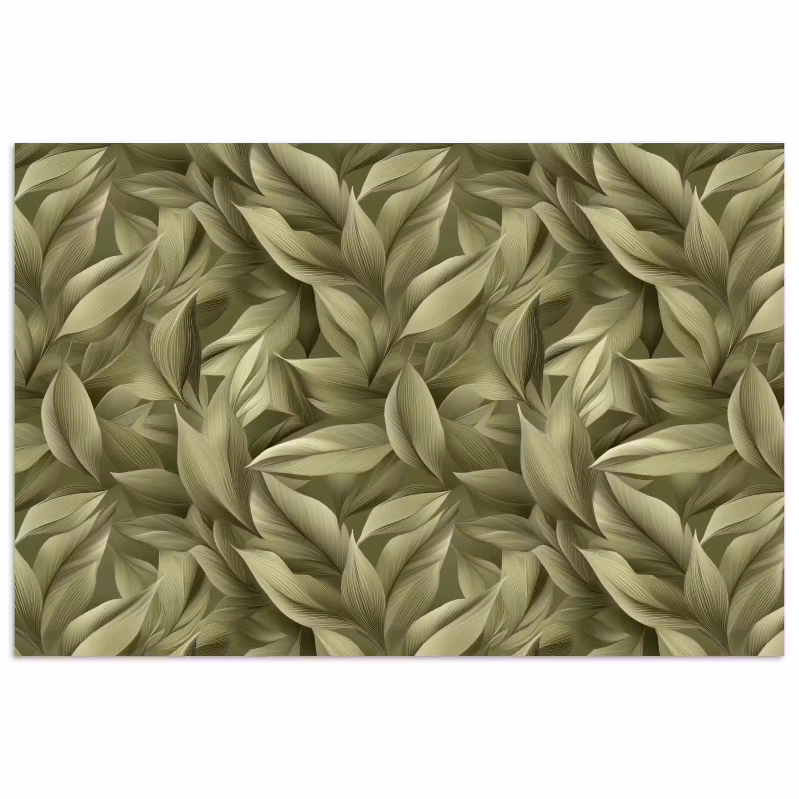 Poster - Bladeren - Modern - Groen — 1