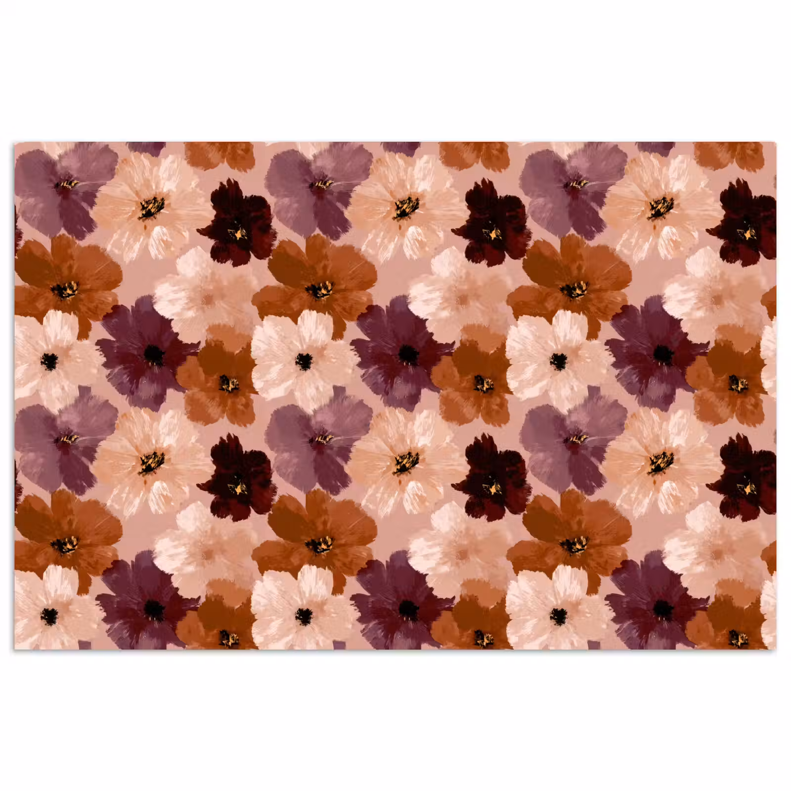 Poster - Bloemen - Abstract - Aardetinten — 1