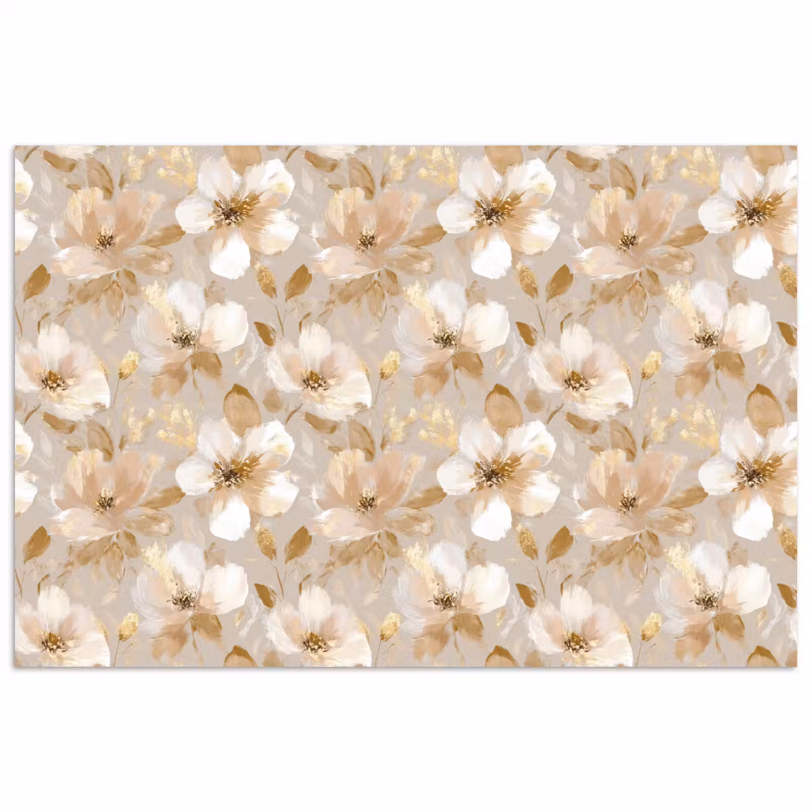 Poster - Bloemen - artistiek - Goud — 1