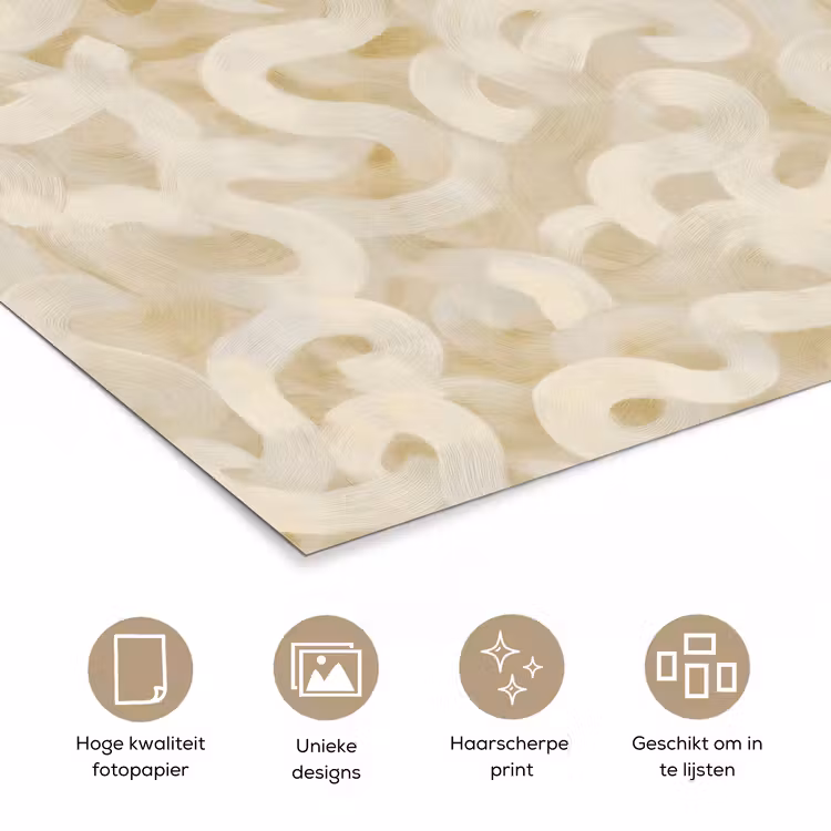 Poster - Abstract - Lijnen - Beige — 5