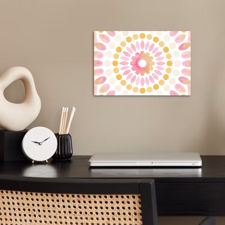 Poster - Abstract - Mandala - Kunst - Modern - Roze — 2
