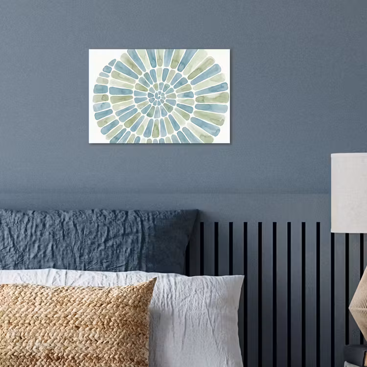 Poster - Abstract - Spiraal - Patroon - Modern - Blauw-Groen — 3
