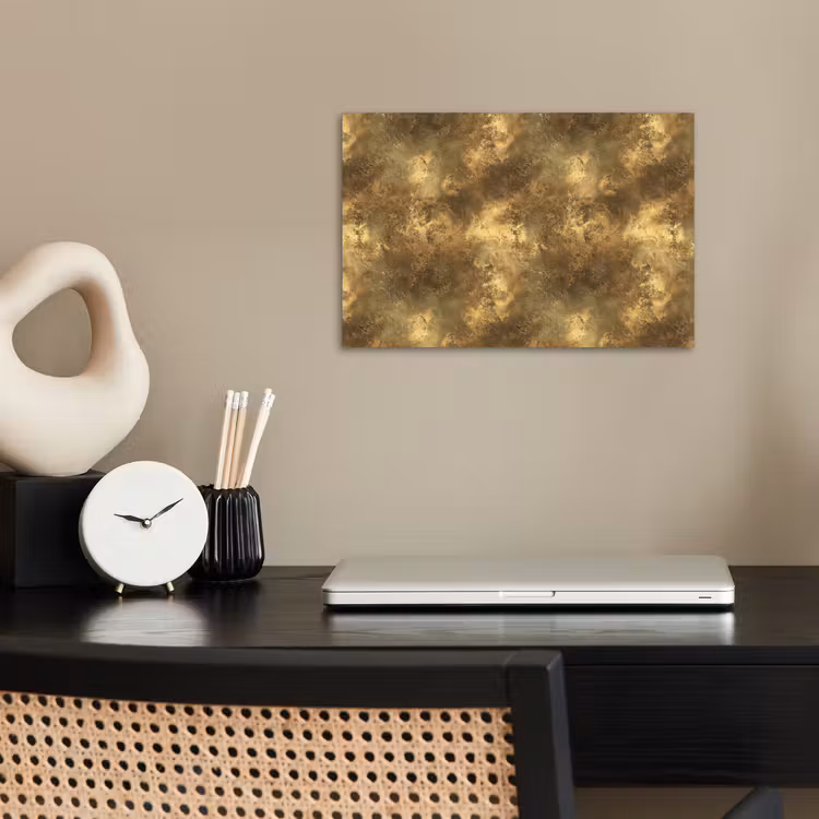 Poster - Antiek - Metaallook - Goud — 2