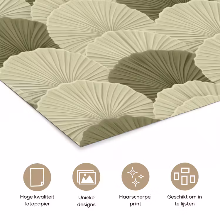 Poster - Bladeren - Structuur - Groen — 5