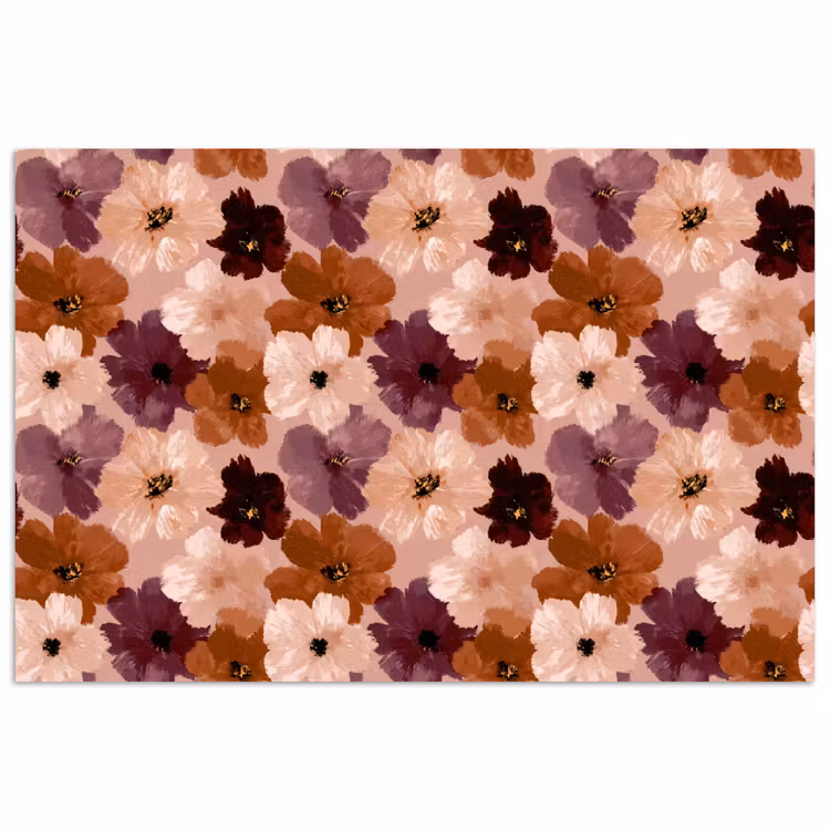 Poster - Bloemen - Abstract - Aardetinten — 1