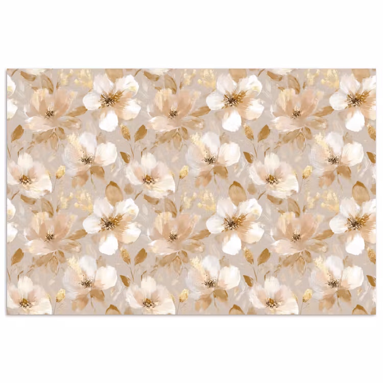 Poster - Bloemen - artistiek - Goud — 1