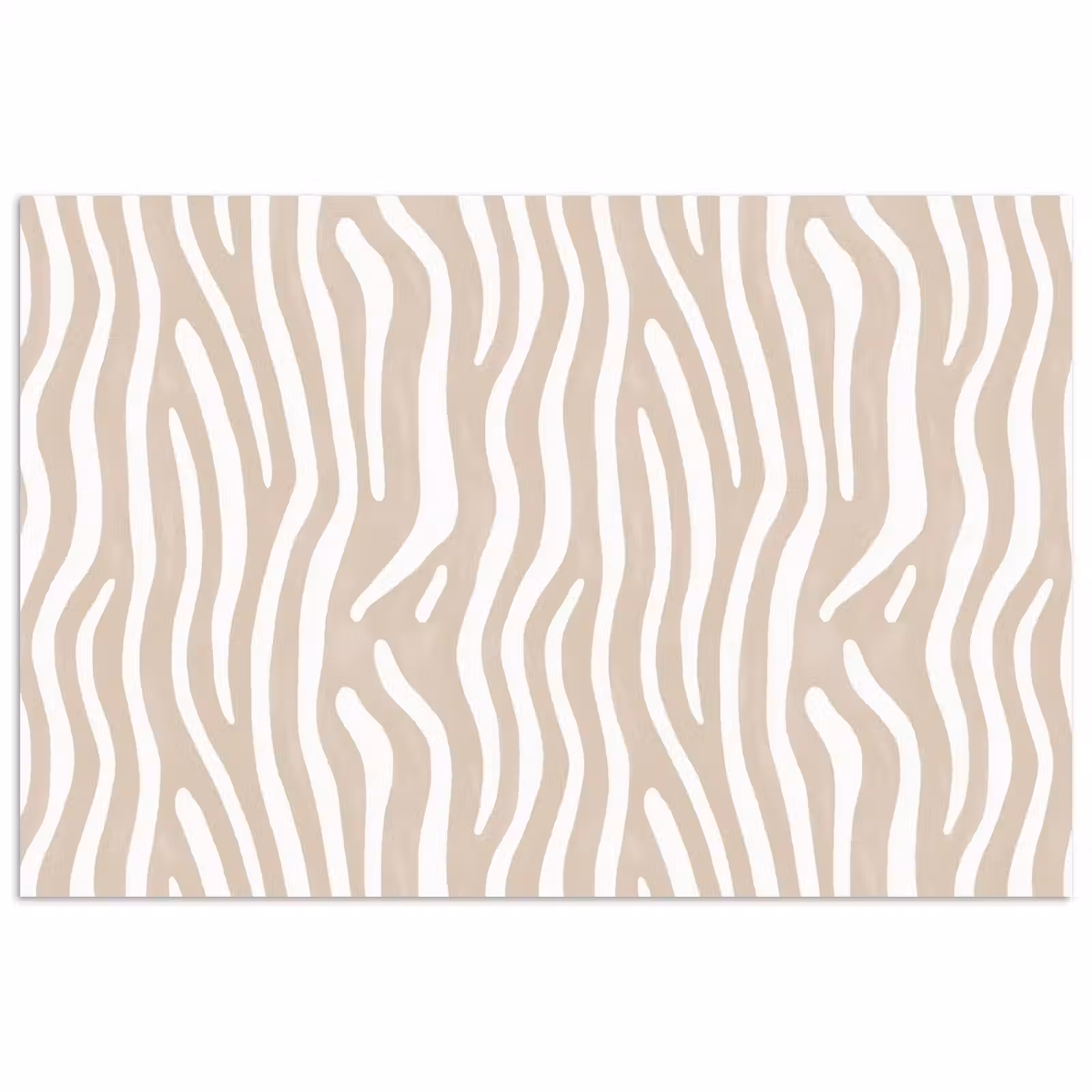 Poster - Abstract - Zebra - Beige — 1