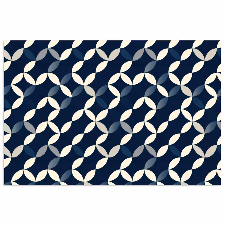 Poster - Abstract - Patroon - Blauw — 1
