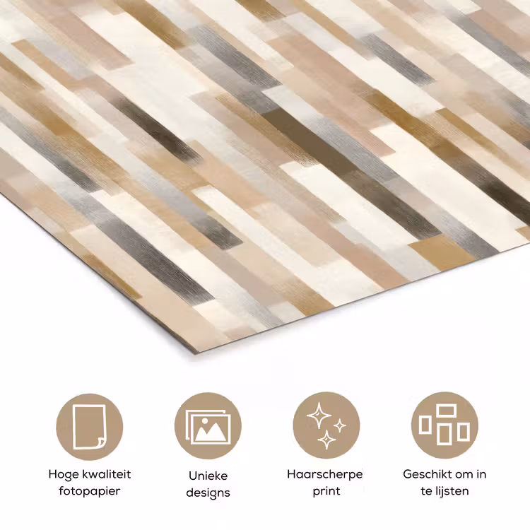 Poster - Abstract - Patroon - Kwaststreken — 5