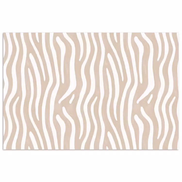 Poster - Abstract - Zebra - Beige — 1