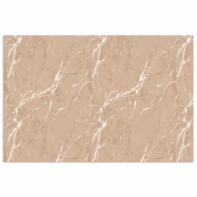 Poster - Beige - Marmer - Organisch - Wit — 1