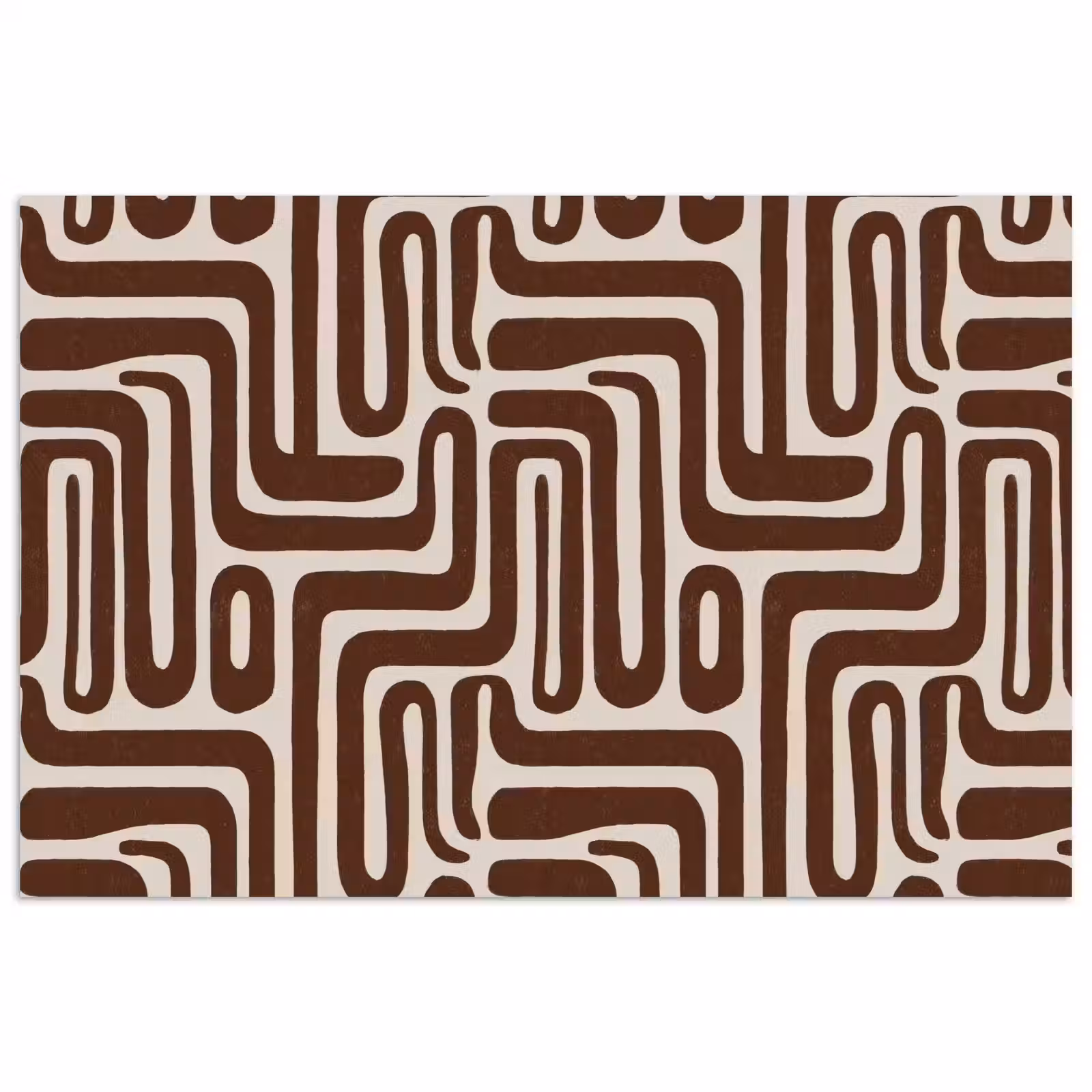 Poster - Abstract - Patroon - Bruin — 1