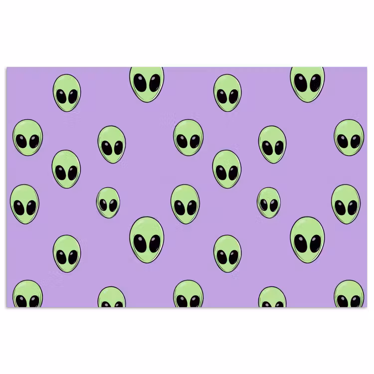 Poster - Alien - Retro - Lila — 1