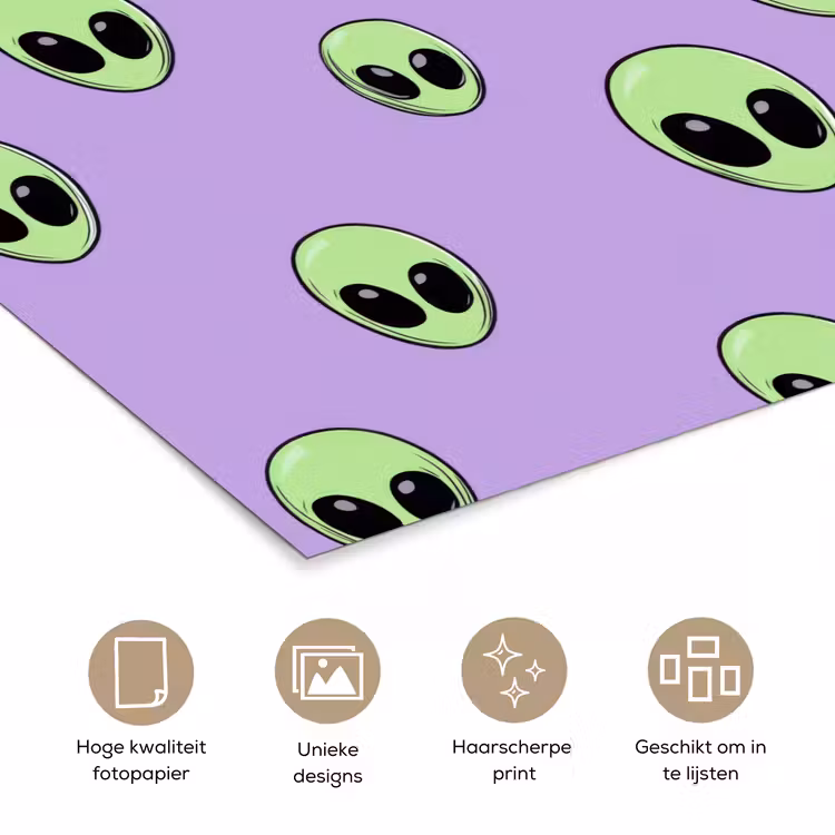 Poster - Alien - Retro - Lila — 5