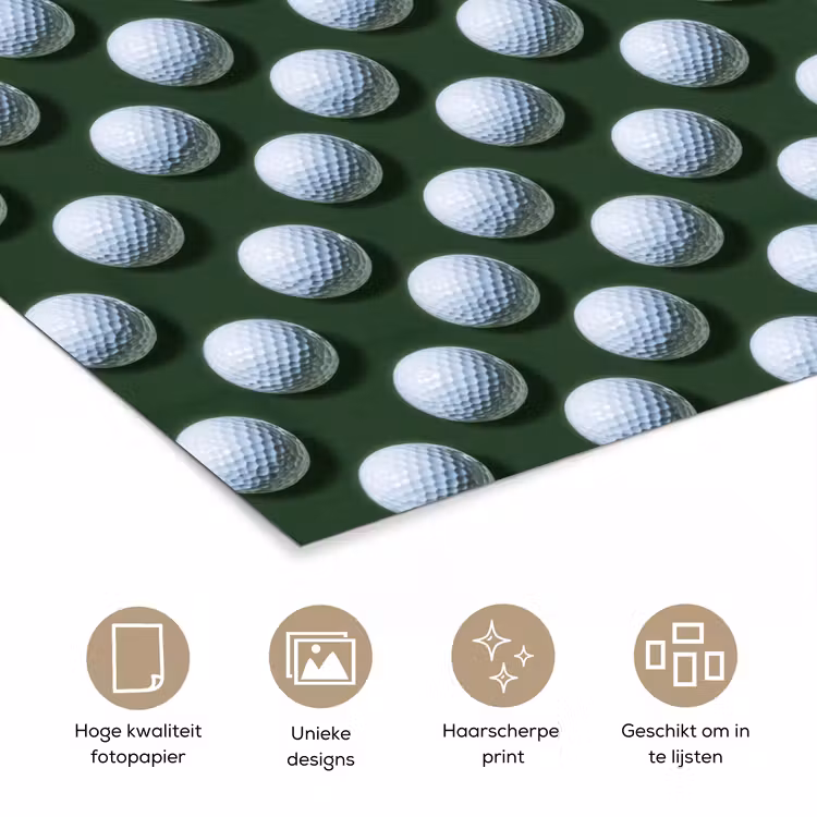 Poster - Ballen - Golf - Groen — 5