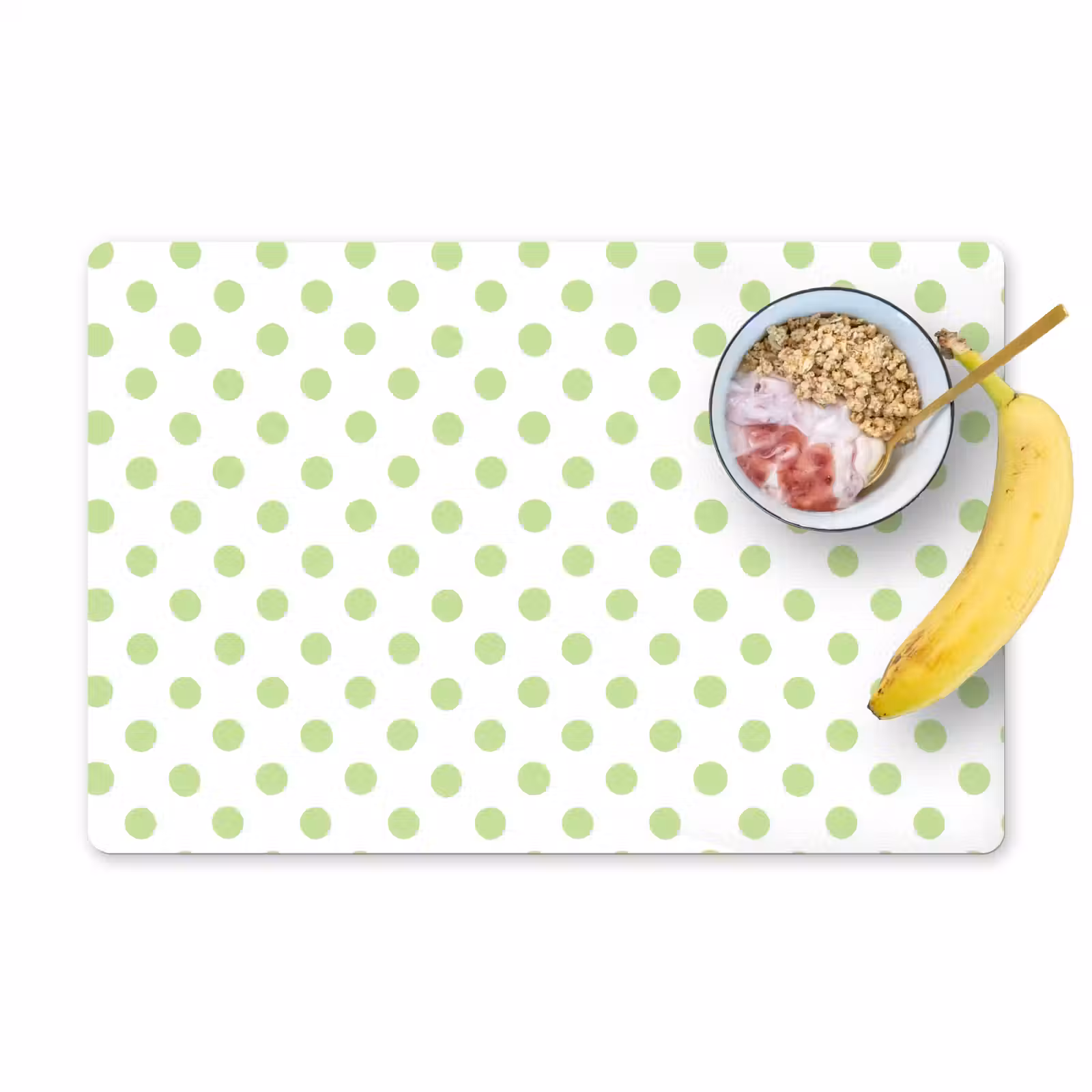 Placemat - 6 stuks - Dots - Klassiek - Groen — 1