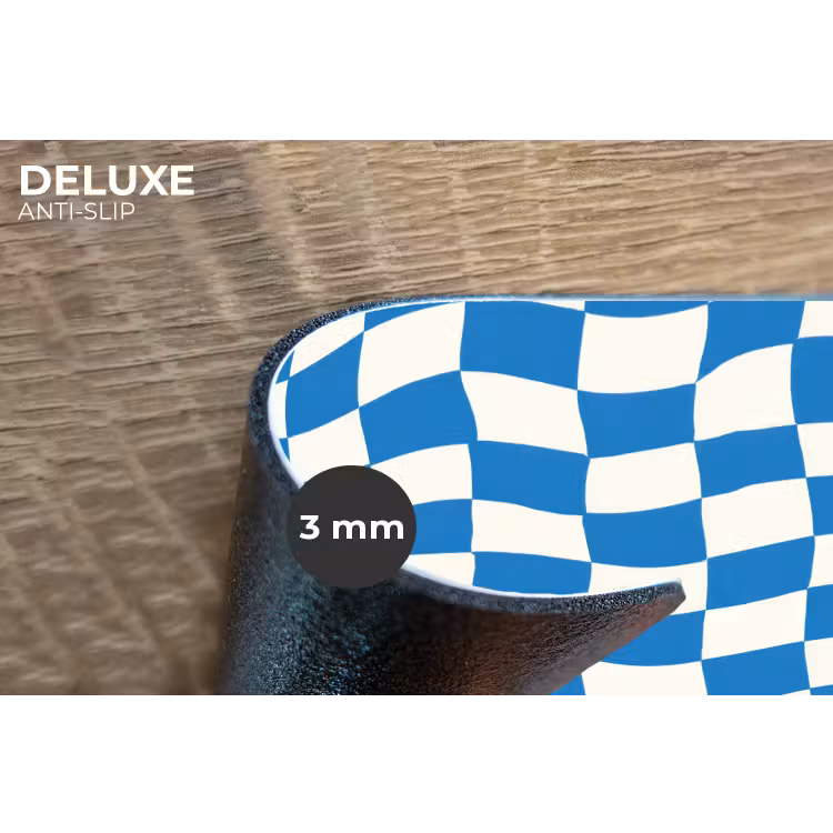 Placemat - 6 stuks - Golvend - Patroon - Blauw — 4