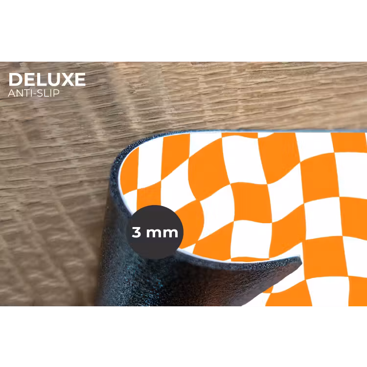 Placemat - 6 stuks - Golvend - Patroon - Oranje — 4