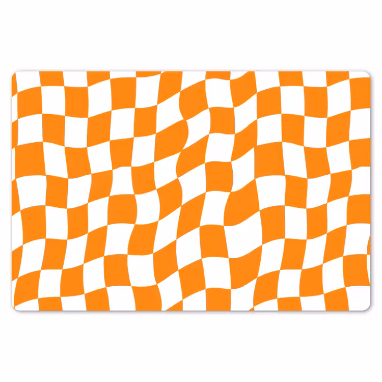 Placemat - 6 stuks - Golvend - Patroon - Oranje — 7