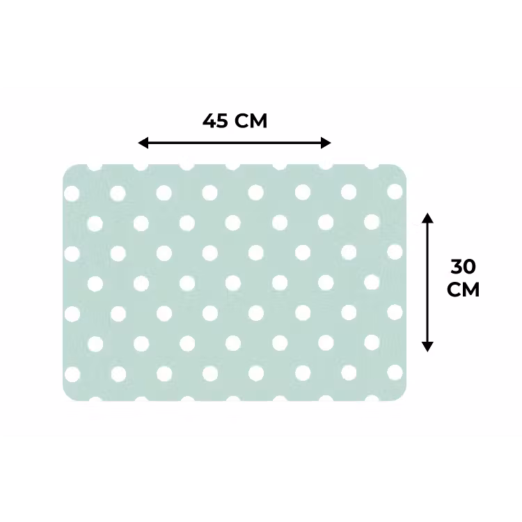 Placemat - 6 stuks - Klassiek - Polka - Groen — 3
