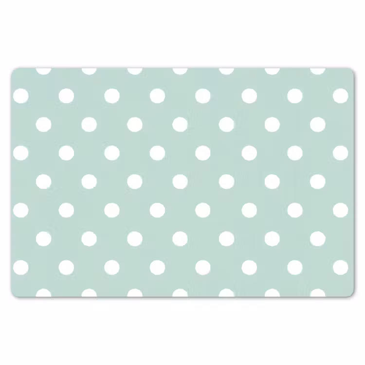Placemat - 6 stuks - Klassiek - Polka - Groen — 7