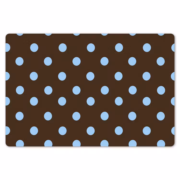 Placemat - 6 stuks - Klassiek - Stippen - Bruin — 7