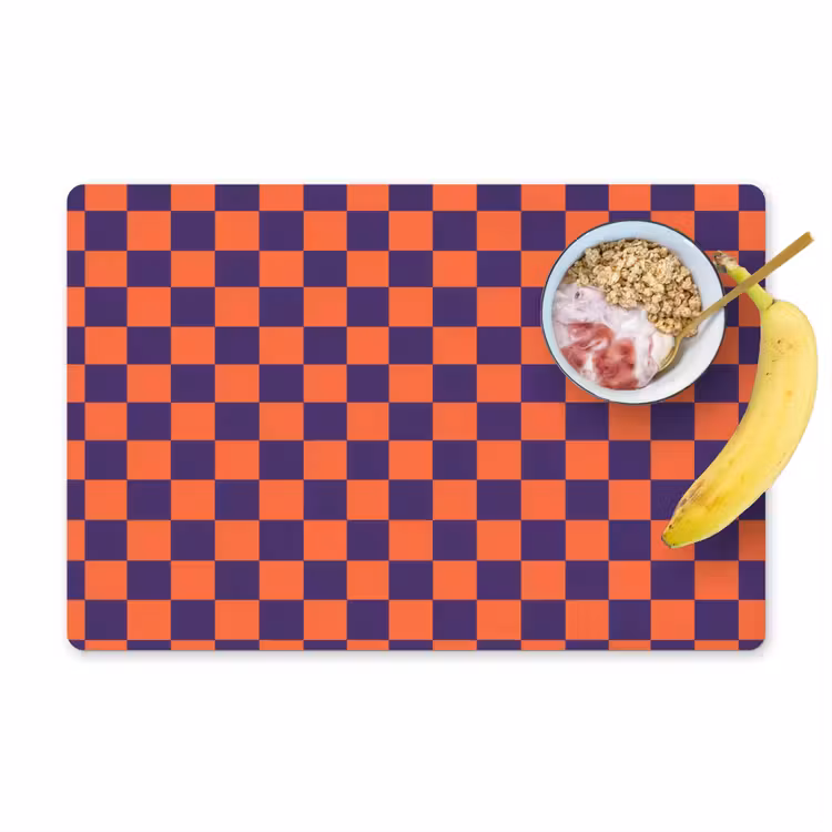 Placemat - 6 stuks - Patroon - Klassiek - Paars — 1