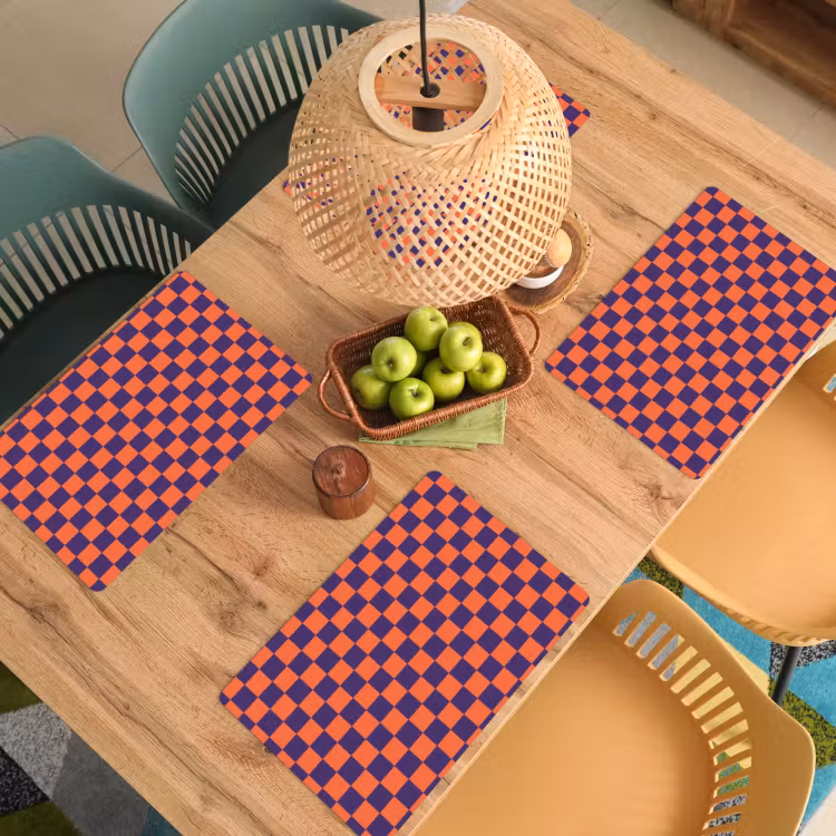 Placemat - 6 stuks - Patroon - Klassiek - Paars — 6
