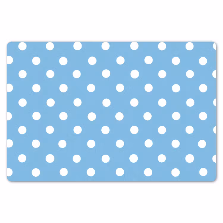 Placemat - 6 stuks - Polka - Dots - Blauw — 7