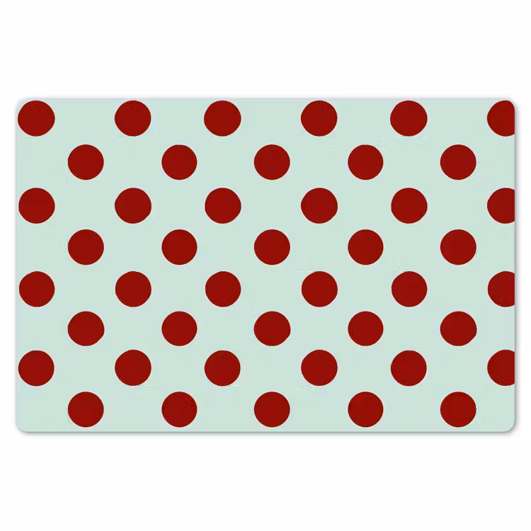 Placemat - 6 stuks - Polka - Dots - Rood — 7
