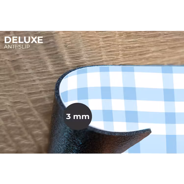 Placemat - 6 stuks - Ruit - Patroon - Blauw — 4