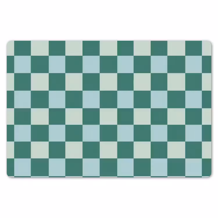 Placemat - 6 stuks - Schaak - Klassiek - Groen — 7