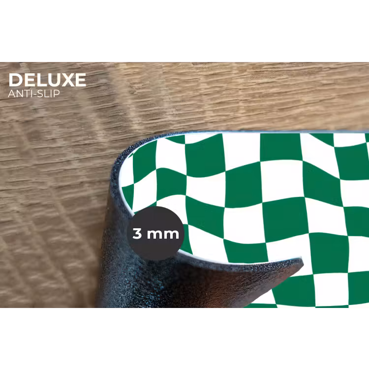 Placemat - 6 stuks - Schaakbord - Golvend - Groen — 4
