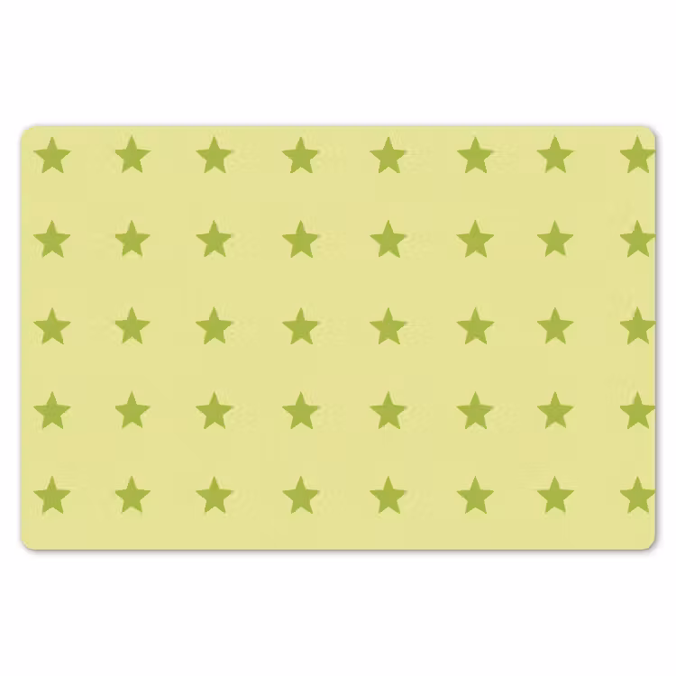Placemat - 6 stuks - Sterren - Patroon - Groen — 7