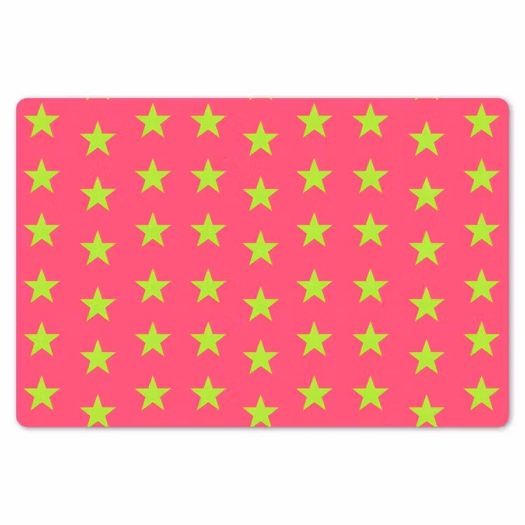 Placemat - 6 stuks - Sterren - Patroon - Roze — 7