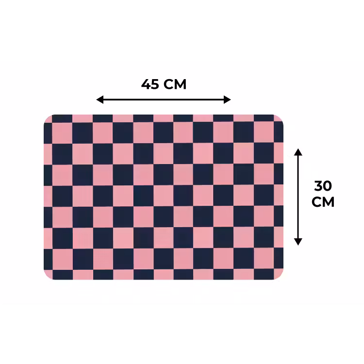 Placemat - 6 stuks - Traditioneel - Patroon - Blauw - Roze — 3