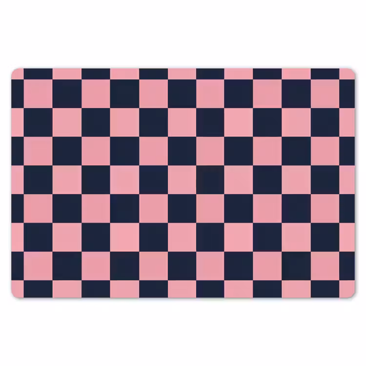 Placemat - 6 stuks - Traditioneel - Patroon - Blauw - Roze — 7