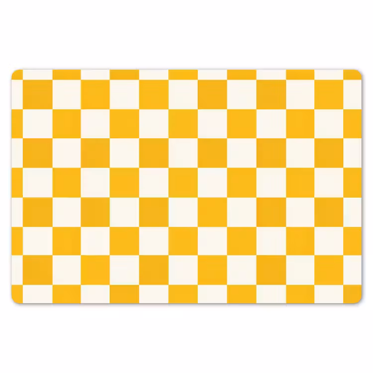 Placemat - 6 stuks - Traditioneel - Patroon - Geel — 7