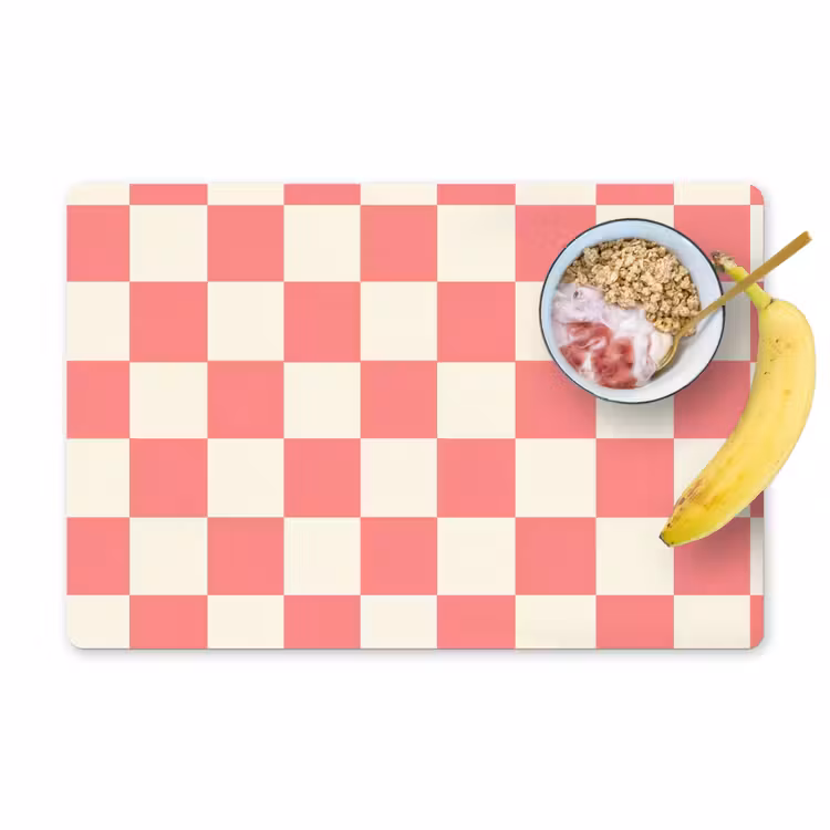Placemat - 6 stuks - Traditioneel - Patroon - Roze — 1