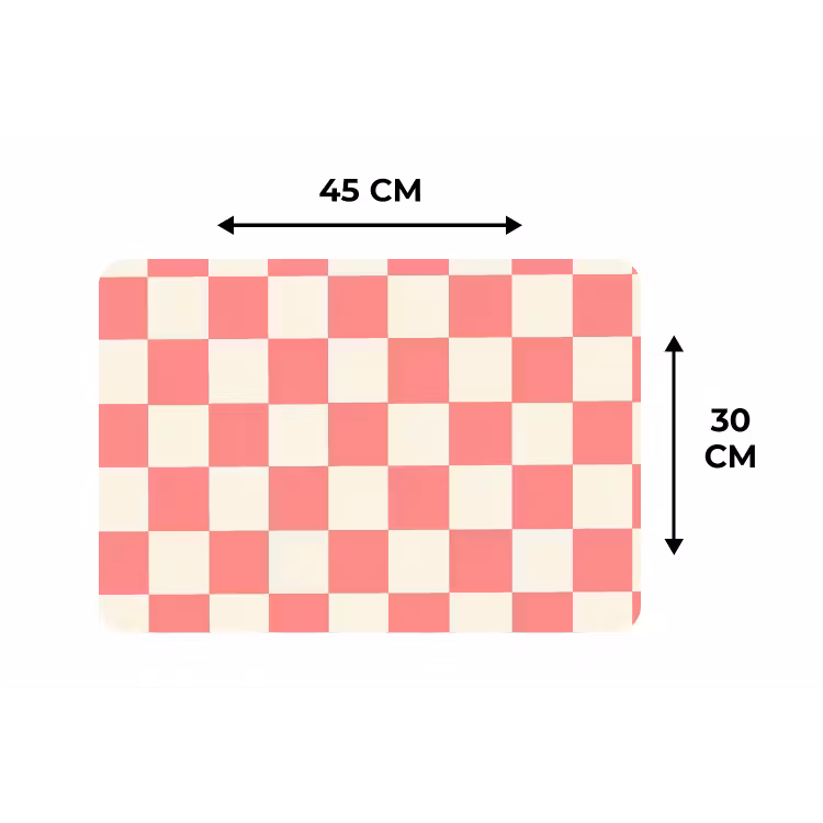 Placemat - 6 stuks - Traditioneel - Patroon - Roze — 3