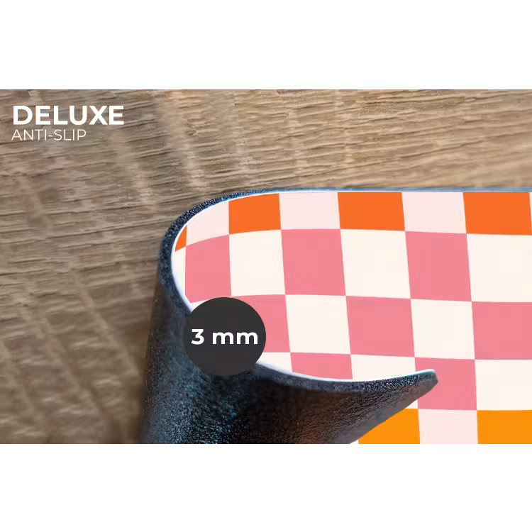 Placemat - 6 stuks - Vierkant - Patroon - Oranje — 4