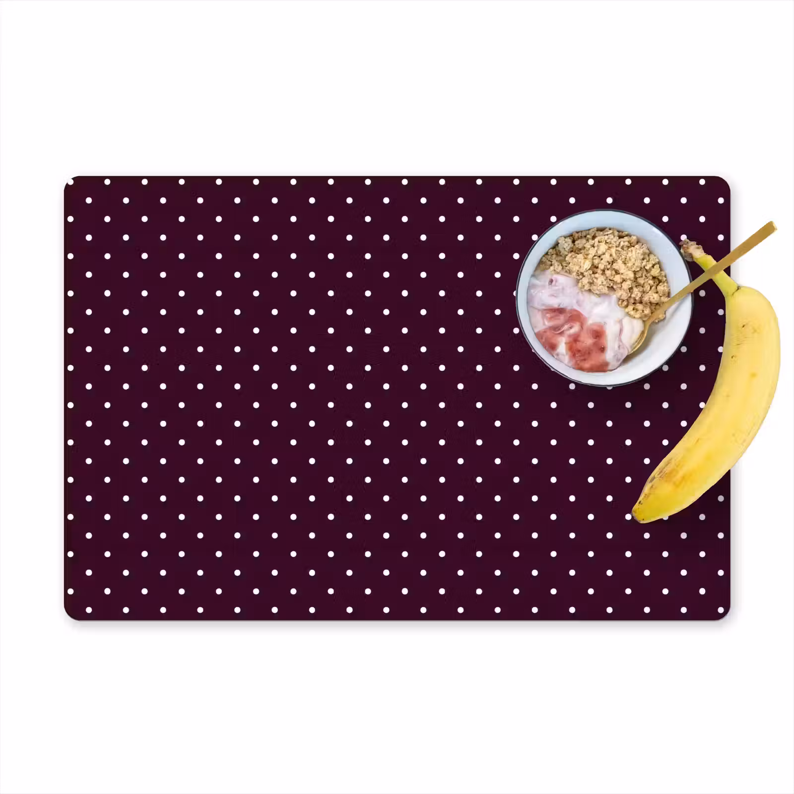 Placemat - 6 stuks - Stippen - Modern - Paars — 1