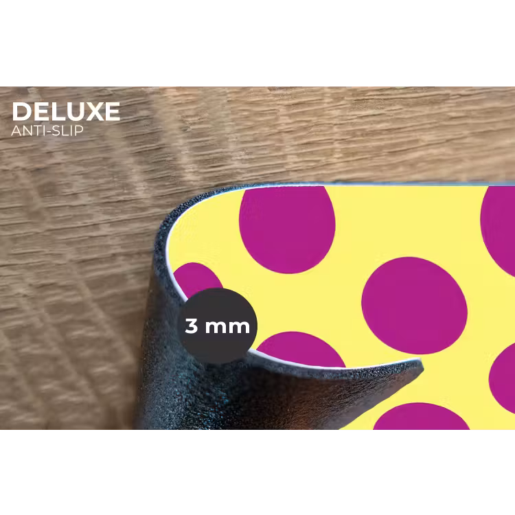 Placemat - 6 stuks - Dots - Klassiek - Geel — 4